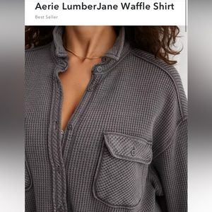 Aerie LumberJane Waffle Shirt
